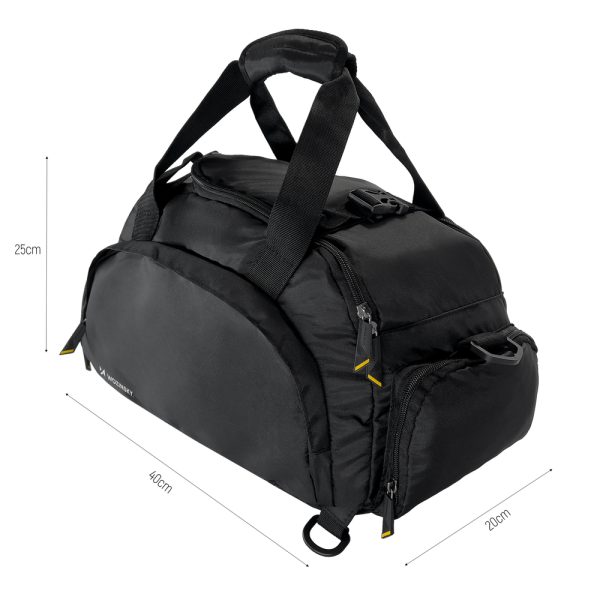Sporta soma ceļojuma mugursomas rokas bagāžas 40x20x25cm melna