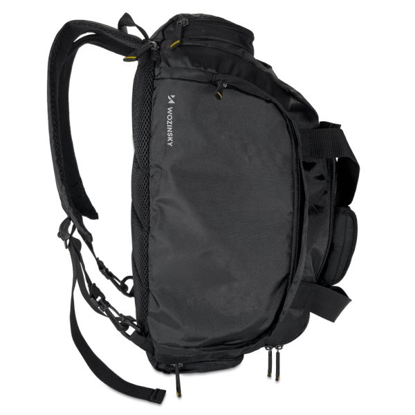 Sporta soma ceļojuma mugursomas rokas bagāžas 40x20x25cm melna