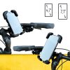 Spēcīgs tālruņa turētājs motocikla motorollera melna stūre