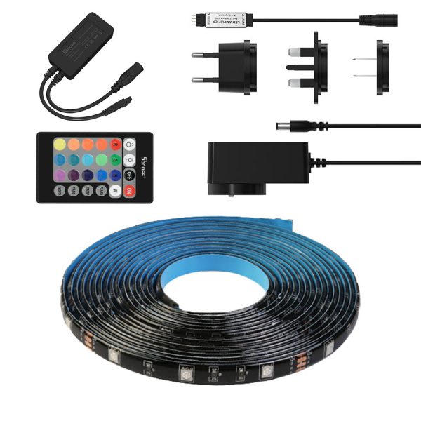 LED lentes inteliģents ūdensnecaurlaidīgs RGB pilota wifi barošanas avots 5m