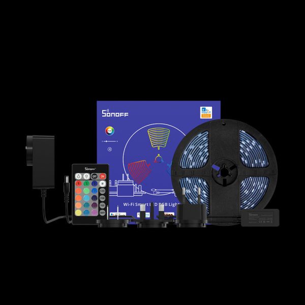 LED lentes inteliģents ūdensnecaurlaidīgs RGB pilota wifi barošanas avots 5m