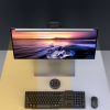 Bezvadu LED lukturu apgaismojums ekrāna monitora Engeense Black - iestatiet 2 datorus.