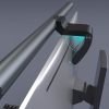 Bezvadu LED lukturu apgaismojums ekrāna monitora Engeense Black - iestatiet 2 datorus.