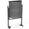 Urban Basket Street Semi -Round Wall Grey 30L