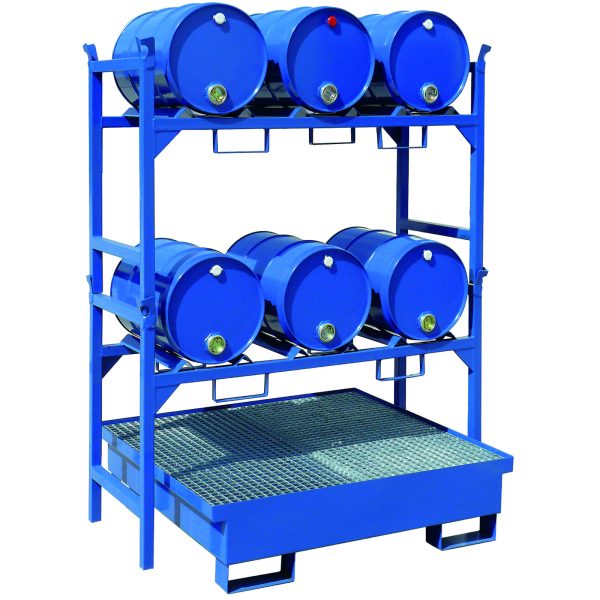 Metāla nebrīvē vanna 4 mucām 200L 120x120cm