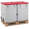 Mobil Box 170L bīstamo atkritumu konteiners - sarkans