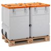 Mobil Box 170L bīstamo atkritumu konteiners - apelsīns