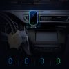 Automātiska elektriskā automašīna rokturis bezvadu lādētājs Qi 15W melns