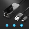 Ārējais LAN mikro USB USB 100Mbps Chromecast 1m melns