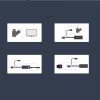 Ārējais LAN mikro USB USB 100Mbps Chromecast 1m melns