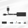 Ārējais LAN mikro USB USB 100Mbps Chromecast 1m melns