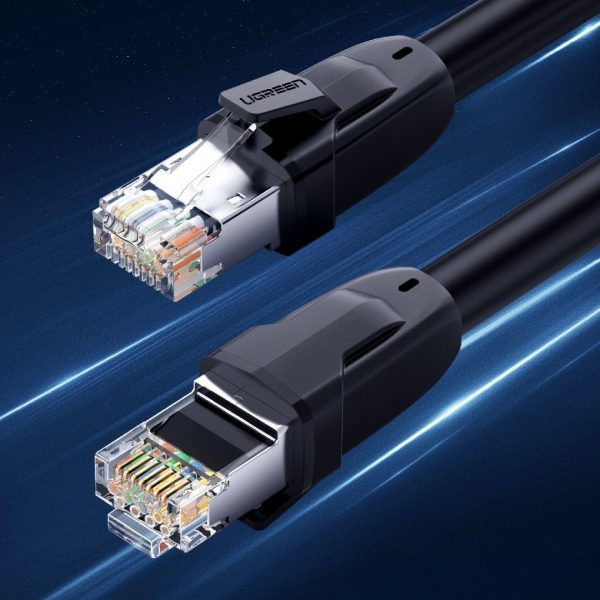 Patchcord kabeļa tīkla kabeļa Ethernet RJ45 Cat 8 T568B 2M