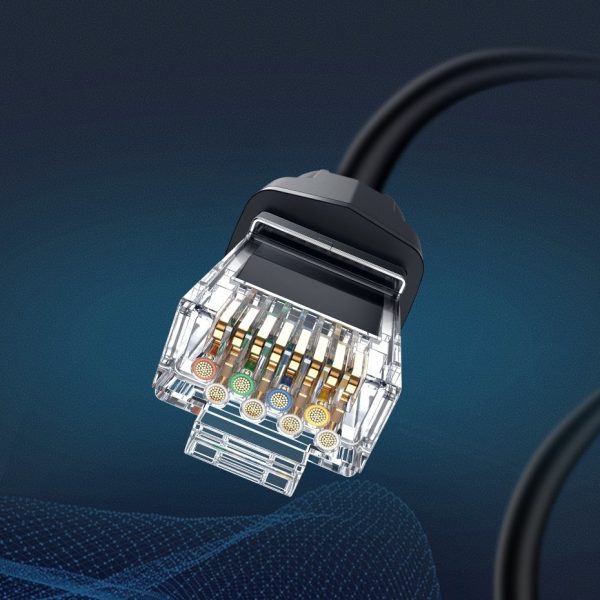 Patchcord kabeļa tīkla kabeļa Ethernet RJ45 Cat 8 T568B 2M