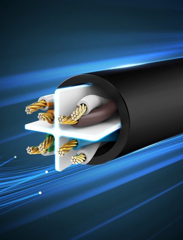 PatchCord kabeļa tīkla kabeļa Ethernet RJ45 CAT 6 UTP 1000Mbps 20m