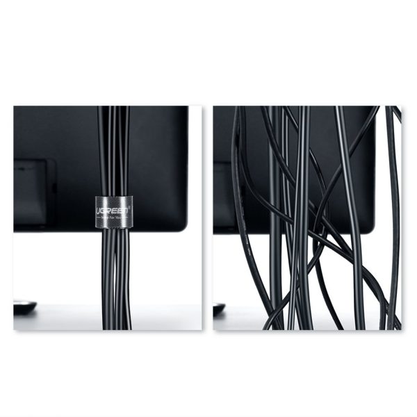 Velcro lente Velcro organizators kabeļiem 5m melns