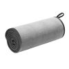 Mikrofiber mikrošķiedras mikrošķiedras dvieļa 40x80cm pelēks