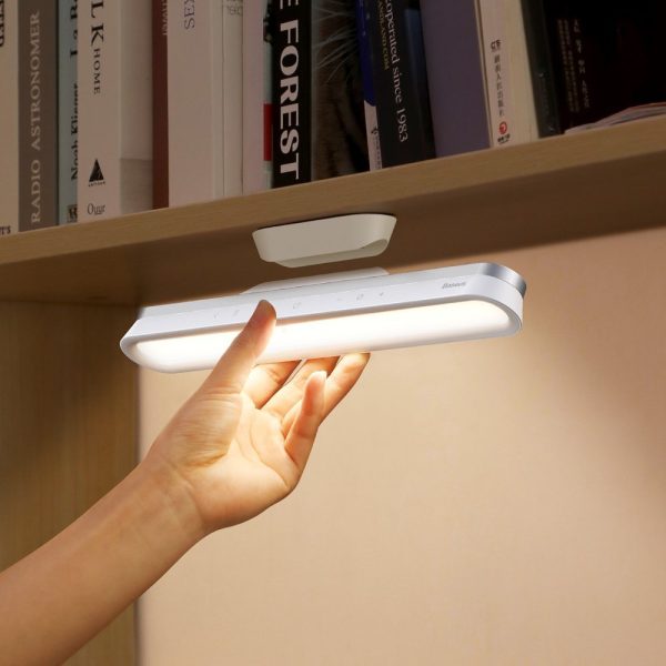 Magnētiskās gaismas gultas lampas lampa zem skapja istabas istabas istabai balta