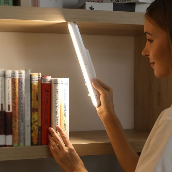 Magnētiskās gaismas gultas lampas lampa zem skapja istabas istabas istabai balta