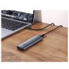 Kabata diska apvalka cietais disks M.2 B-Key SATA 3.0 pelēks + USB kabeļa tips C