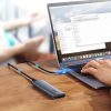 Kabata diska apvalka cietais disks M.2 B-Key SATA 3.0 pelēks + USB kabeļa tips C