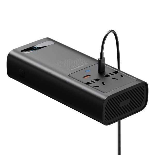 Automašīnas sprieguma sprieguma pārveidotājs 12 V uz 230 V 500W ES un CN spraudnis