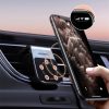Magnētisko automašīnu turētājs rūtainai gaisa padevei sudraba plūsma