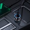 Zelta kontaktoru pro 2xusB-C 40W pelēkās automašīnas lādētājs