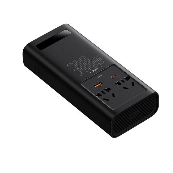 CAR 12V strāvas sprieguma pārveidotājs - 220V IGBT 300W (CN/Eu spraudnis) melns