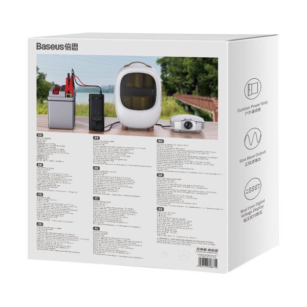 CAR 12V strāvas sprieguma pārveidotājs - 220V IGBT 300W (CN/Eu spraudnis) melns