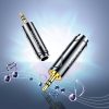 Audio adapteris 3,5 mm (vīrietis) pie 6,35 mm mini ligzda (mātīte) pelēks