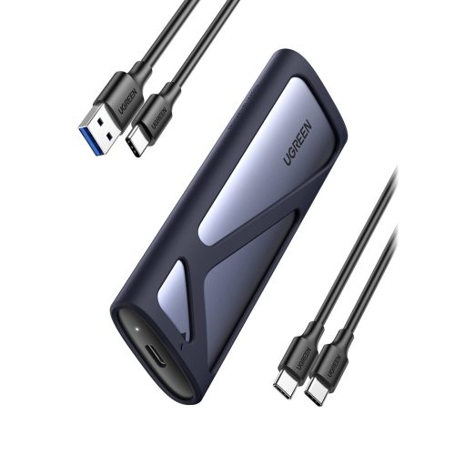Kabatas korpuss SSD M.2 USB 3.2 Gen 2 Superspeed USB 10Gbps pelēkā krāsā