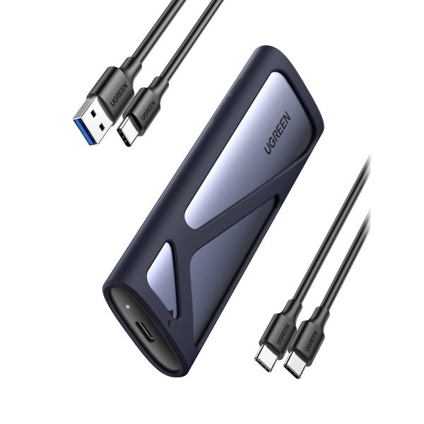 Kabatas korpuss SSD M.2 USB 3.2 Gen 2 Superspeed USB 10Gbps pelēkā krāsā