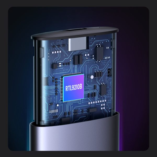 Kabatas korpuss SSD M.2 USB 3.2 Gen 2 Superspeed USB 10Gbps pelēkā krāsā