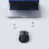 Ergonomiskā bezvadu optiskā pele USB 2,4 GHz 4000dpi melna