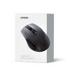 Ergonomiskā bezvadu optiskā pele USB 2,4 GHz 4000dpi melna