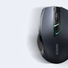 Ergonomiskā bezvadu optiskā pele USB 2,4 GHz 4000dpi melna