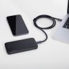 PowerBank li-po 1000mah 2xusb melns