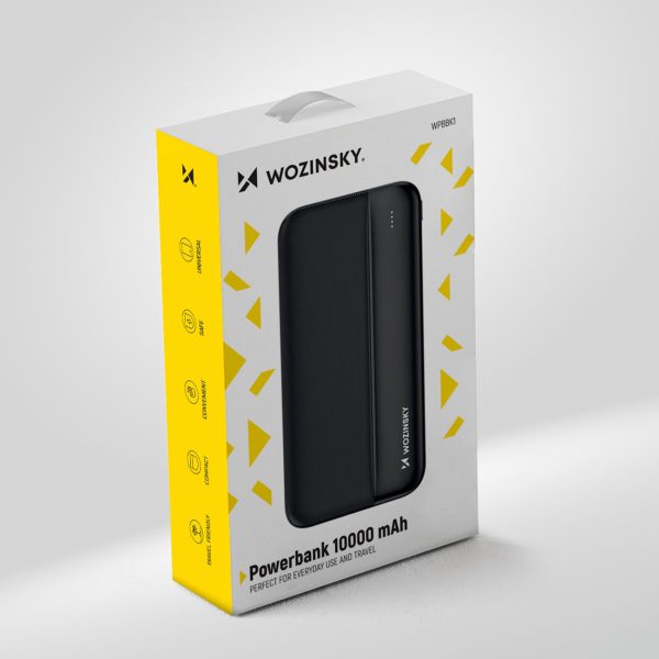 PowerBank li-po 1000mah 2xusb melns