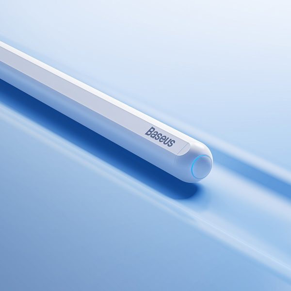 IPhone Stylus iPad bezvadu aktīvais + nomaināms balts gals