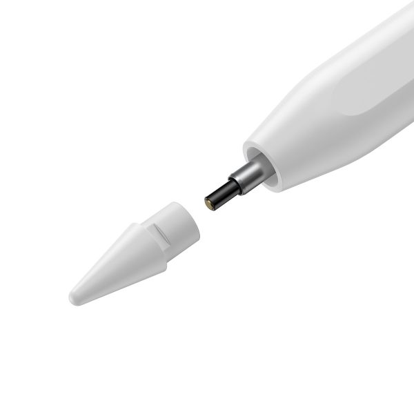 IPhone Stylus iPad bezvadu aktīvais + nomaināms balts gals
