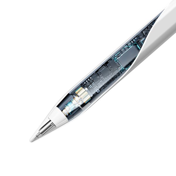 IPhone Stylus iPad bezvadu aktīvais + nomaināms balts gals