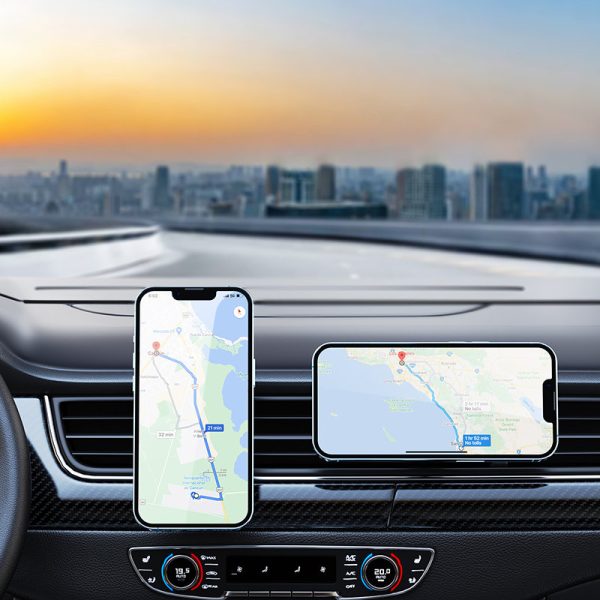 Pelēks magnētisko automašīnu turētājs