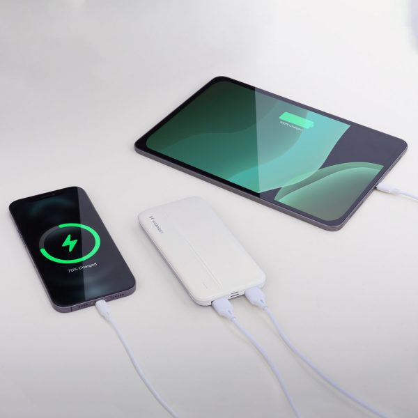 PowerBank Li-Po 1000MAH 2XUSB White