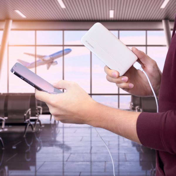 PowerBank Li-Po 1000MAH 2XUSB White
