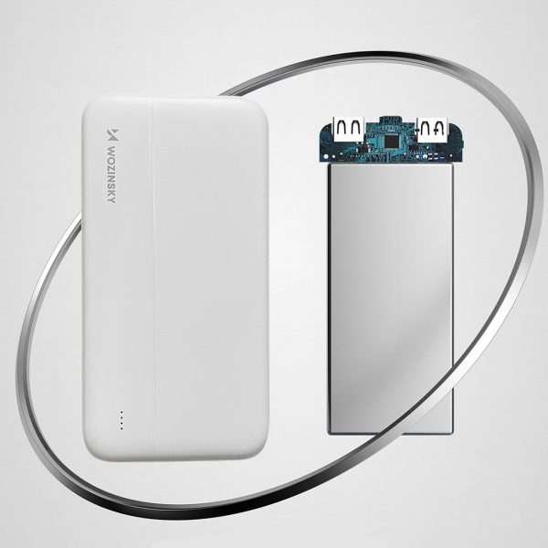 PowerBank Li-Po 1000MAH 2XUSB White
