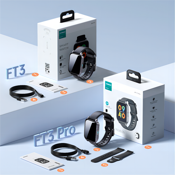 Smartwatch Fit-Life Jr-Ft3 Pro tumši pelēks