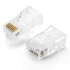 Twist RJ45 8p8c UTP CAT spraudņa gals. 5 5e caurspīdīgi 100gab