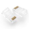 Twist RJ45 8p8c UTP CAT spraudņa gals. 5 5e caurspīdīgi 100gab
