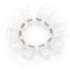 Twist RJ45 8p8c UTP CAT spraudņa gals. 5 5e caurspīdīgi 100gab