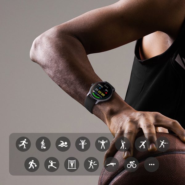 SmartWatch FC1 klasiskā sērija ar funkciju, lai saņemtu IP68 savienojumus pelēkā krāsā